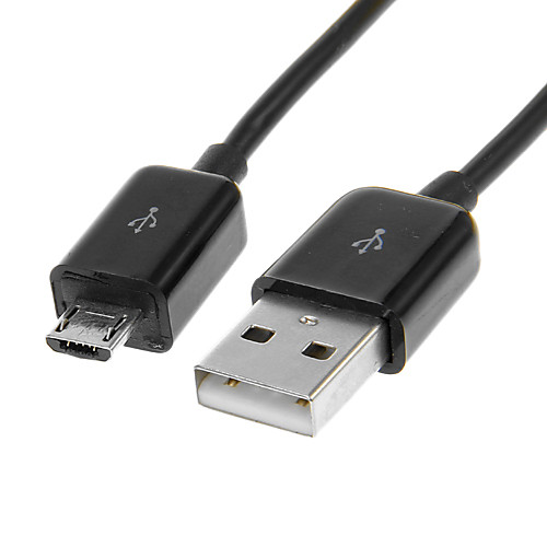 Micro USB зарядка кабель синхронизации данных для Samsung HTC Nokia Сотовые телефоны (черный)