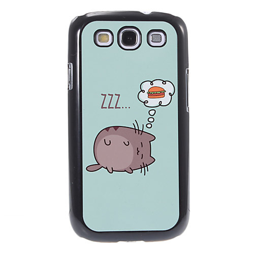 Мечтая Pattern Кот Алюминий и пластик жесткий задняя крышка Крышка для Samsung Galaxy S3 I9300