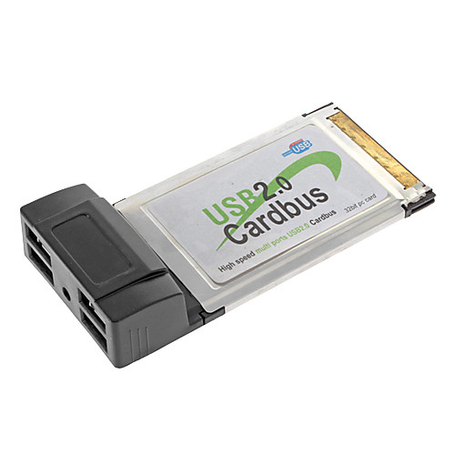 Высокоскоростной Адаптер для нескольких портов USB 2.0 Cardbus 32bit PC Card