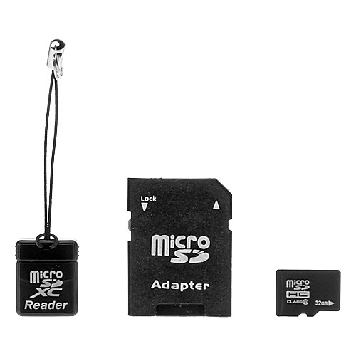 Класс 32gb 6 MicroSDHC карт памяти TF с SD SDHC адаптер и Reader USB карты