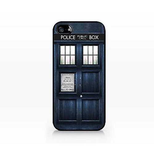 Дело Доктор Кто Tardis Полиция Box Pattern пластиковые Футляр для IPhone 4/4S