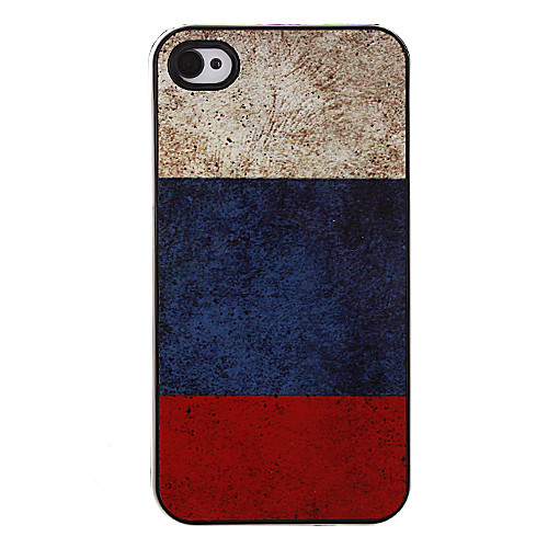 Флаг глиноземного Футляр Россия Pattern для iPhone 4/4S