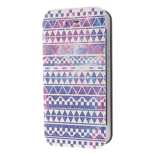 Фиолетовый Геометрия Pattern кожаный чехол всего тела для iPhone 5/5S