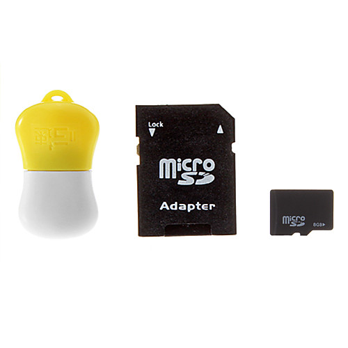 8gb MicroSDHC карт памяти TF с SD SDHC адаптер и Reader USB карты