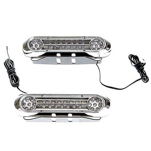 2 Универсальный Белый 28 LED Daytime Running Light DRL автомобильный Fog Day Driving Lamp