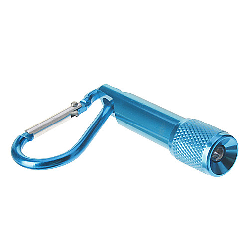Одномодовый Мини светодиодный фонарик брелок (4xButton Батареи, синий)