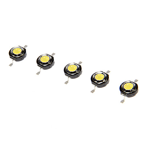 1W 85LM 300 мА 3050-3250K теплый белый свет светодиодный излучатель (3.2-3.6V/5pcs)