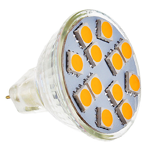 g4 GU4 MR11 3,5 Вт 12x5050smd 210-250lm 2800-3200k теплый белый свет привели пятно лампы (9-36v)