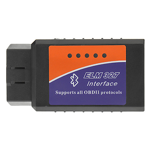 OBDII Bluetooth автомобиля диагностический кабель - черный  синий  оранжевый (DC 12V)