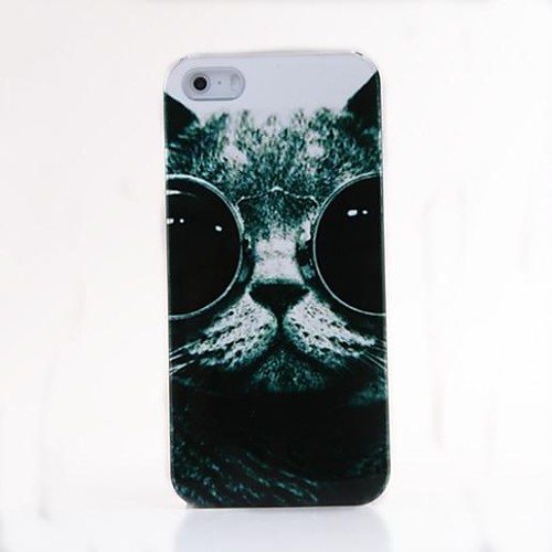 Дело очки Cat назад Пластик для iPhone 5/5S