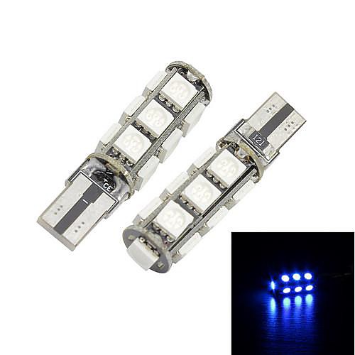 Merdia T10 13-SMD 5050 LED Blue Light для Canbus Decoded автомобилей номерной знак лампа / лампа для чтения (пара)