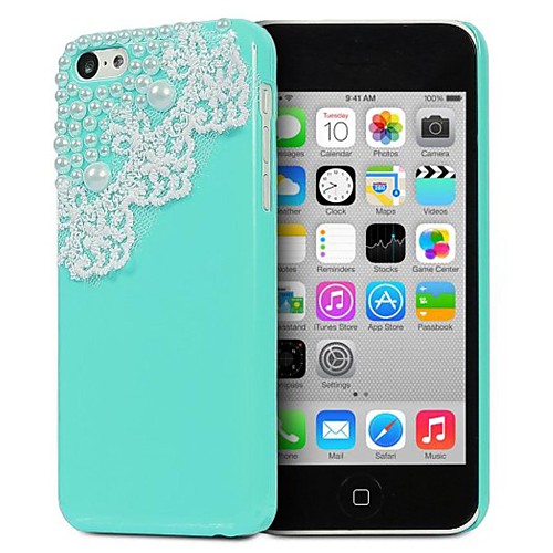 Elonbo J5U Модные Перл Кружева задняя крышка Крышка для iPhone 5C