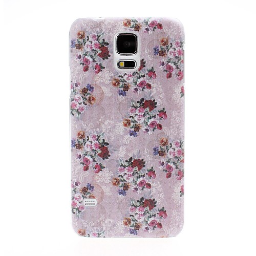 Дело Малые Florals Pattern пластиковые Футляр для Samsung Galaxy I9600 S5