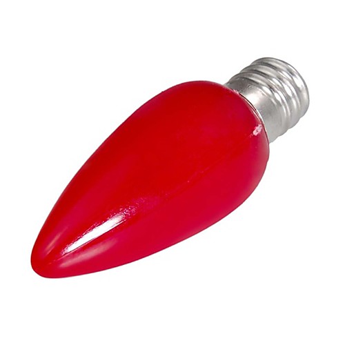 E12 0,5 Вт Красный свет Светодиодные свечи лампы-Красный