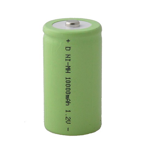 D Ni-MH 1,2 В 10000mAh батареи - Зеленый