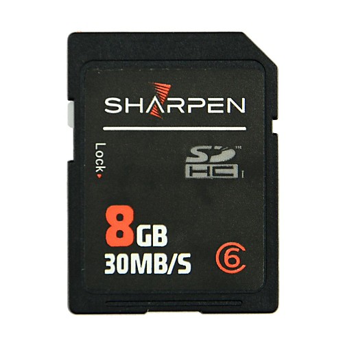 заострить 6 SD Card памяти SDHC класс 8GB