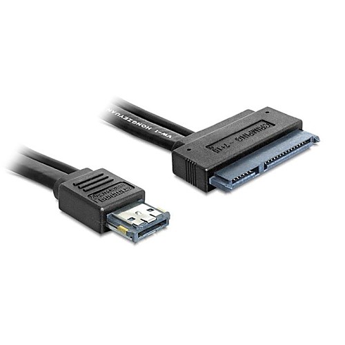 100см Dual Power 12V и 5V eSATAp питания ESATA и USB 2.0 для 22pin SATA кабеля для 2.5 