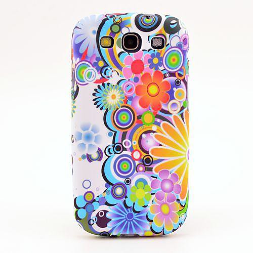 Красочные Дейзи Цветы Pattern ТПУ Мягкая обложка чехол для Galaxy S3 I9300