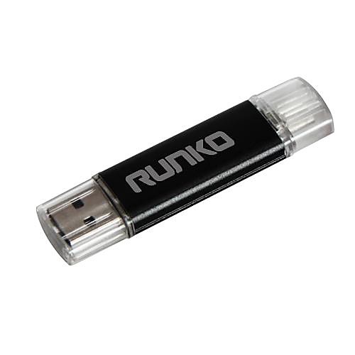 Runko алюминиевого сплава USB 2.0 и Micro USB Двойной интерфейс High Speed OTG Flash Drive 32GB