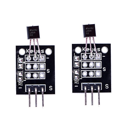 Модуль датчика LM35 Линейные Температура - черный (2шт)