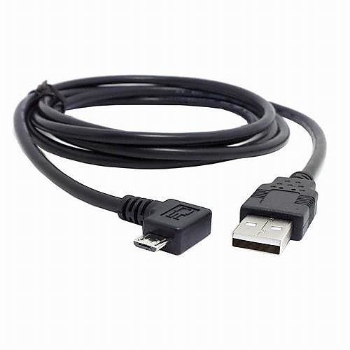 Право под углом 90 градусов Micro USB 5pin Мужской к USB-кабель зарядки данных 5 футов 1,5 м для сотовых телефонов и планшетов