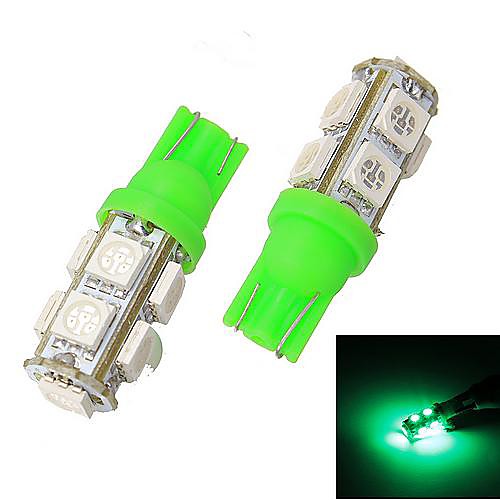 Merdia T10 9 х 5050 SMD светодиодные Green Light Reading Light / Инструмент Свет / габаритные фонари (пара / 12)