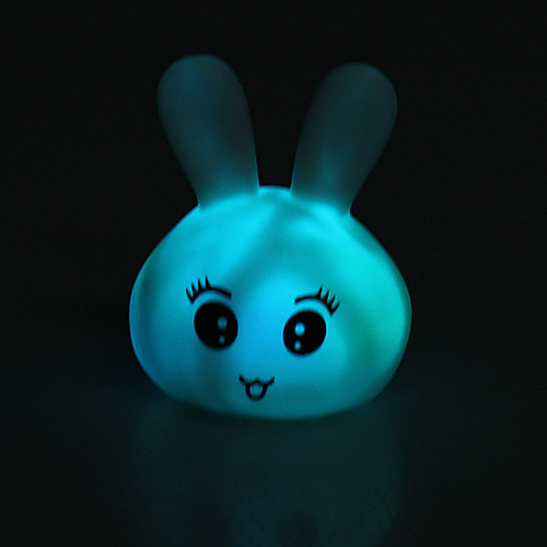 Кролик Shaped Красочный светодиодные Night Light (3xAG13)