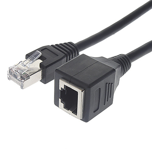 RJ45 Мужского на Женский Удлинительный кабель черный (3M)