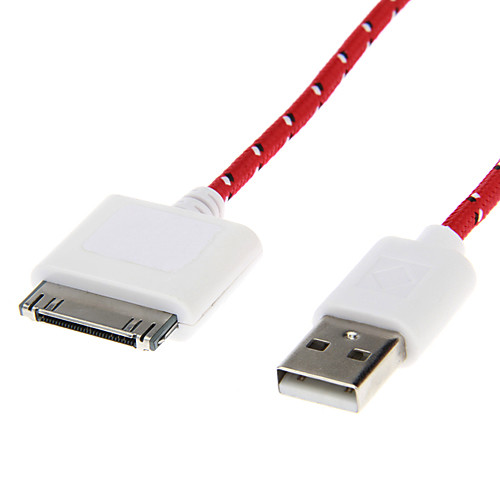 Weave Line USB 2.0 мужчина к 30-контактный разъем для iPhone4/4s (3,0 м)