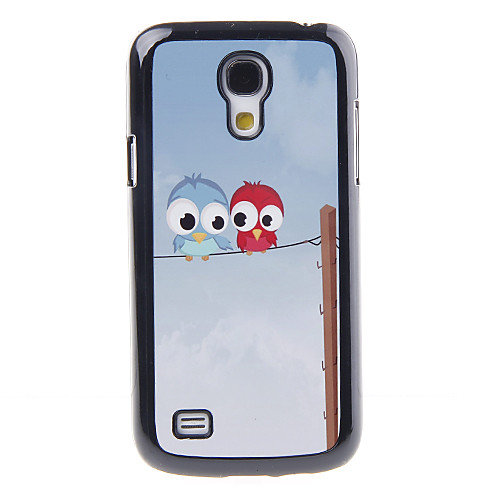 Cartoon Совы Наклейка Pattern Зеркало Smooth Вернуться Футляр для Samsung Galaxy S4 Mini I9190