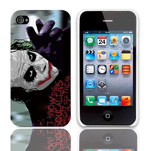 Дело JOKER Дизайн Жесткий с 3 пакетами Защитные пленки для iPhone 4/4S