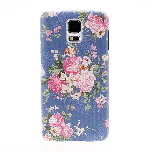 Малый Дело Свежий Florals Фиолетовый пластиковых трудный для Samsung Galaxy I9600 S5