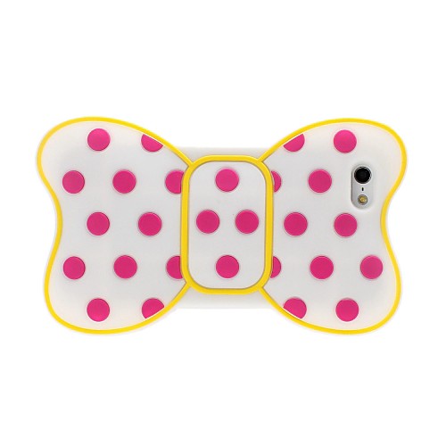 Красочные Dot Лук Pattern Силиконовый мягкий чехол для iPhone 5/5S