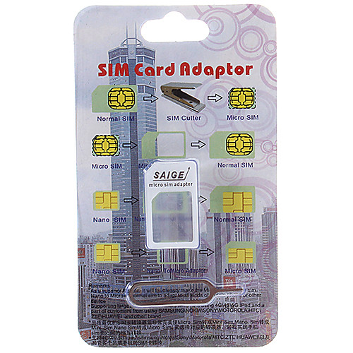 Нано SIM-карты в стандартный адаптер SIM-карты