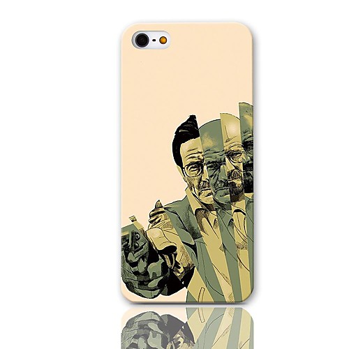 Человек с Футляр Gun Pattern с 3 пакетами Защитные пленки для iPhone 5/5S