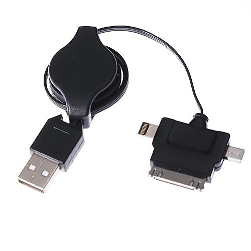 3 в 1 Micro USB 8 контактный 30 контактный для USB-кабель для Ipad воздуха 2 iPhone 6 iphone 6 плюс iphone 5s / 5 Ipad мини 3/2/1 Ipad воздуха