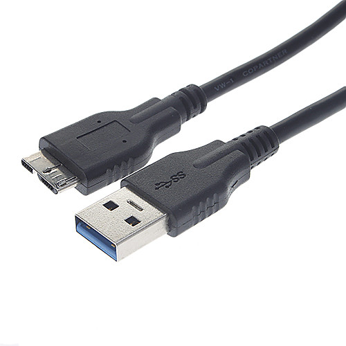 USB 3.0 утра до Micro USB 3.0 Мужской кабель Черного (0,6 М)