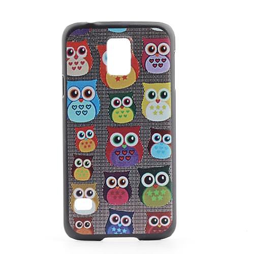 Сова Faces Pattern чехол из ПВХ Назад для Samsung Galaxy i9600 S5