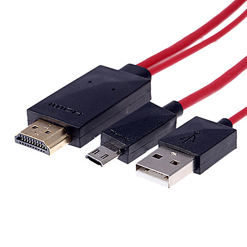 МХЛ Micro USB 11pin к HDMI Кабель HDTV адаптер Samsung Galaxy S3 SIII S4 Note3