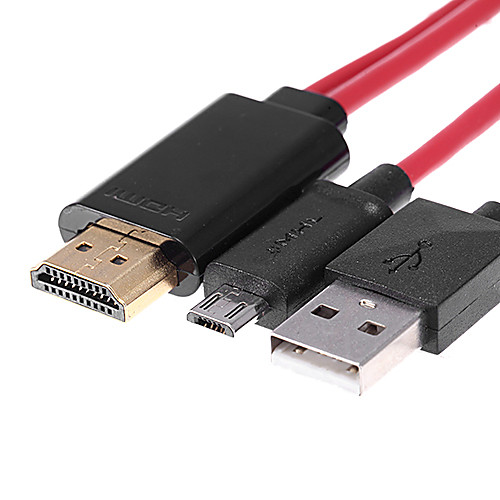 2M 6 футов 1080P Micro USB MHL для HDMI кабель адаптера HDTV