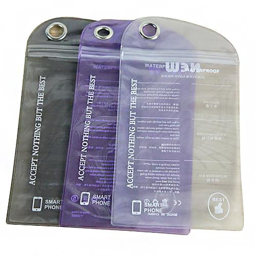 Сплошной цвет водонепроницаемый пластиковый пакет для iPhone 5/5S (случайный цвет)