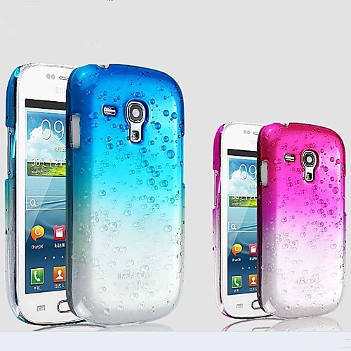 Waterdrop Градиент Цвет Прозрачный Футляр ПК для Samsung Galaxy S III мини I8190 I8190N (разных цветов)