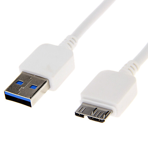 USB-кабель USB 3.0 мужчина к Micro USB 3.0 Мужчина для Note3 (белый 1,0 м)