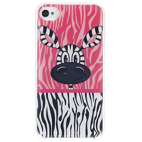 Эпоксидной Футляр Zebra План главы для iPhone 4/4S