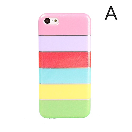 Красочная радуга Pattern ТПУ мягкий чехол для iPhone 5C