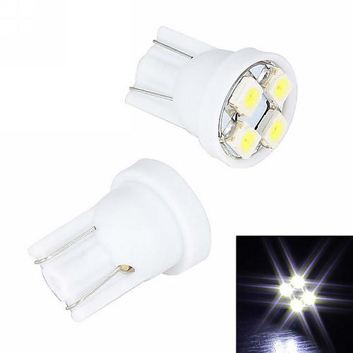 Merdia T10 4 SMD 3528 белого света Освещение номерного знака / Инструмент лампа (2 PCS/12V)