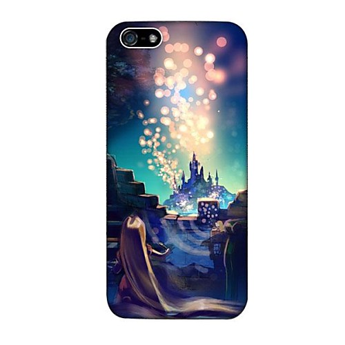 Дисней Tangled Pattern пластиковые Твердый переплет чехол для iPhone 4/4S