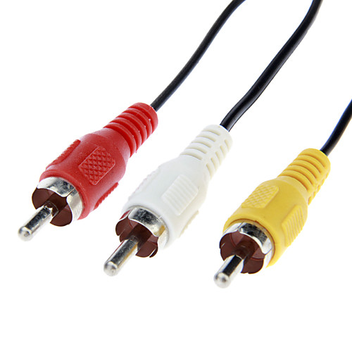 3 RCA Мужской до 3 RCA Мужской кабель (1,0 м)