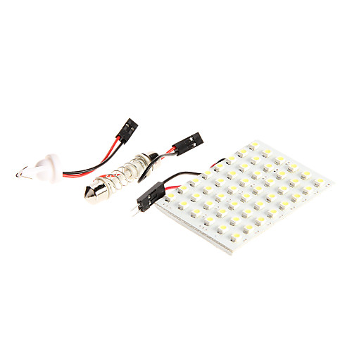 1PC 48 SMD 3528 12V Белый Свет Светодиодные панели для мотоциклов