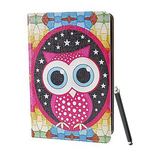 Vesperal Big Eyes Сова шаблон PU кожаный Полный Дело Корпус с подставкой и A Stylus стилус для Ipad Air